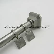 Fixed rods are traditional shower curtain rods. China Square Shape Metal Shower Hooks And Shower Curtain Rod China Curtain Rod Shower Curtain Rod