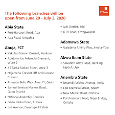 About the guaranty state bank and trust co. Guaranty Trust Bank On Twitter Good Morning These Are The Branches That Will Be Open Between The Hours Of 8am 5pm From Monday June 29 2020 To Friday July 3