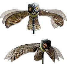 Get a statue of an owl. Bird X Flying Owl Decoy With Moving Wings Owl At Tractor Supply Co