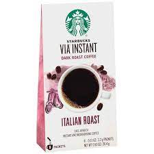 $37.34 — discount provided by amazon. Starbucks Via Instant Italian Roast Dark Roast Coffee Pack Of 4 Buy Online In Andorra At Andorra Desertcart Com Productid 85595588