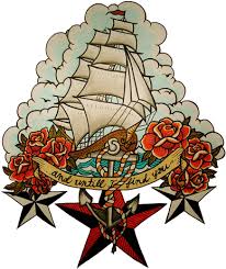 Compass nautical tattoo shoulder design. Download Nautical Star Tattoos Clipart Traditional Tattoo Full Size Png Image Pngkit