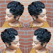Hair color for short pixie haircut. These Pixie Waves Are So Pretty By Texasstylist Salonshavon Voiceofhair Finger Waves Short Hair Short Hair Styles Hair Waves