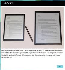 Sony Is Working On Another Large Screen Ereader The Ebook Reader Blog