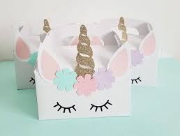 Unicorn Birthday Party Favor Box Unicorn Theme Favor Box Goodie Gable Boxes Magical Unicorn Party D Unicorn Birthday Parties Unicorn Birthday Unicorn Party