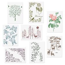 And now that they are finally here i'm going to enjoy the painted gardencomposition: Favengo 8 Pcs Painting Stencil Reusable Stencils Painting Scrapbooking Diy Flower Pattern Stencils Painting Template Embossing Stamping Album Card Drawing Stencils For Painting Diary Home Decor Home Kitchen Stencils