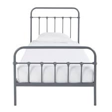 Lit enfant bois et métal minnie disney + matelas. Lit 90x190 En Metal Gris Anthracite Karl Maisons Du Monde