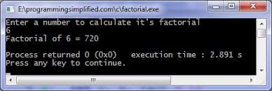 Factorial of a number is the multiplication of all numbers from 1 to that number. Factorial Program In C Programming Simplified