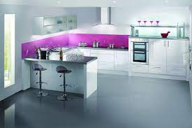The Pvc Materials Is More Durable And Easy To Care The Pvc Material Can Design The Beautifu Modern Kitchen Design White Gloss Kitchen Modern Kitchen Apartment