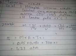 Contoh soal larutan elektrolit dan non elektrolit & pembahasannya kelas 10. Sifat Koligatif Larutan Elektrolit Contoh Soal