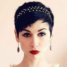 A Beautiful Little Life Pretty Party Ready Pixies Pixie Hair Accessories With Sparkle Pixie Hair Accessories Short Wedding Hair Headband Hairstyles