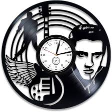 Amazon.com: Kovides Vinyl Record Wall Clock 12 Inch Elvis The King : Home &  Kitchen