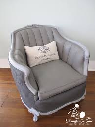 Chair upholstery ✨ bouclé mid century chair makeover. Video Tutorial How To Paint Over Upholstery Fabric Shangri La Lane