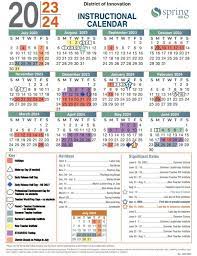Spring Isd Calendar 23-24
