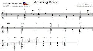 • amazing grace tab sheet music for guitar c major with chords sublime gracia tabs. Amazing Grace Flatpicking Guitar Lesson Guitarnick Com