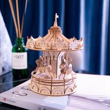 3d wooden wine bottle puzzle. Robotime Diy Merry Go Round Toys 3d Wooden Puzzle Toy Assembly Model Wood Craft Kits Desk Decoration For Children Kids Tg404 Puzzles Aliexpress