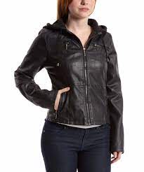 Another Great Find On Zulily Yoki Black Hooded Faux Leather Jacket Plus By Yoki Zulilyfinds Faux Leather Hooded Jacket Hooded Faux Faux Leather Jackets