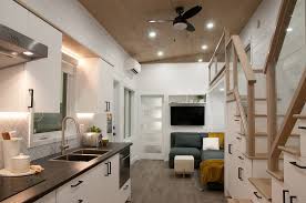 In the search for our favorite three bedroom tiny houses, we had a clear preference for those with porches, decks or other outdoor living space. Tiny Houses On Wheels Made In Canada Minimaliste Houses