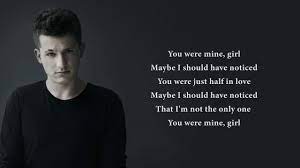 That i had in february of last year. Charlie Puth Somebody Told Me Lyrics Youtube