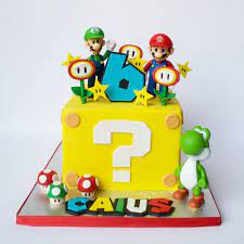 Even mario & luigi mustaches! 15 Amazing Cute Super Mario Cake Ideas Designs