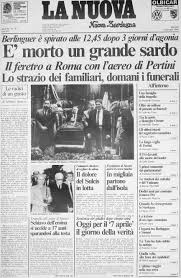 Notizie e approfondimenti dalla sardegna di cronaca, politica, economia, ambiente e tanto altro. La Nuova Sardegna E Morto Un Grande Sardo Copertina Rivista Sardegna Eventi