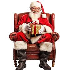 Der Weihnachtsmann Sitzt Auf Einem Stuhl Und Gibt Geschenke, Geben,  Feuerstelle, Feuer PNG Bild und Clipart zum kostenlosen Download