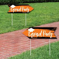 20% off with code fourthjuly21. Orange Grad Best Is Yet To Come Orange Graduation Party Sign Arrow Double Sided Directional Yard Signs Set Of 2 Walmart Com Walmart Com