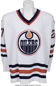 In the '80s, the oilers. 1997 98 Georges Laraque Game Worn Edmonton Oilers Jersey Hockey Lot 81148 Heritage Auctions