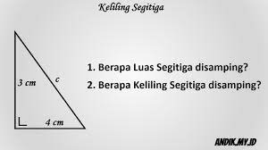 Soal juga bisa bertanya tentang persamaan garis singgung grafik, artinya anda perlu mencari turunannya. Cara Menghitung Luas Segitiga Dan Keliling Segitiga Rumus Segitiga Andik My Id