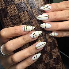 Instagram Photo By Laquenailbar Apr 26 2016 At 7 52pm Utc Tape Nail Art Lines On Nails Line Nail Art