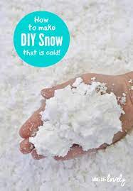 Instead of using a spoon to create the mixture, knead it by hand so you can feel the texture. How To Make Fake Snow In Minutes With Just 2 Ingredients
