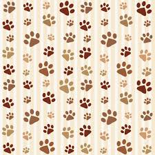Animal Footprints Cute Pattern Vector Dog Scrapbook Paper Animal Footprints Seamless Patterns