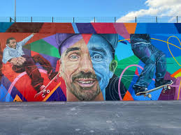 Final del Mural en Candelaria, destrozado pero muy contento de retratar a  los Pioneros del Skate en Candelaria y su Cultura. Ha sido un placer  realizar este mural ya que yo también