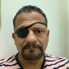 Eye Patch, Adult Eye Patch, Sports, Crenshaw Style, Adult, Black, Leather,  Concave, Air Vents, Air Flow, Quality, Navy Seal, Durable, Cool