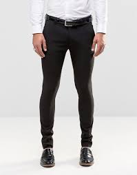 Asos Super Skinny Fit Suit Pants In Black Skinny Suit Pants Mens Outfits Mens Skinny Suits