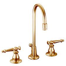 Solid brass construction for durability and reliability. Kohler K 116 4 Pb Polished Brass Double Handle Widespread Lavatory Faucet With Metal Lever Handles From The Antique Series Faucetdirect Com