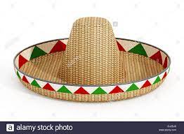 Mexican Hat Or Sombrero And Mexican Flags Isolated On White Background 3d Illustration Stock Photo Mexican Flags Mexican Hat White Background
