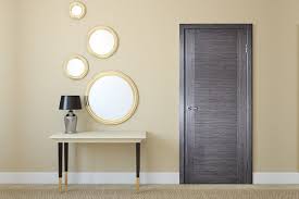 Ville Milano Grey Oak Wood Veneer Modern Interior Door Doors Interior Modern Doors Interior Interior