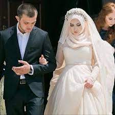 Hijab Wedding Gaun Pengantin Muslim Gaun Pengantin Sederhana Gaun Pengantin