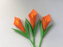 Make Calla Lily Paper Flower Spring Flower Crafts Paper Flowers Flower Crafts