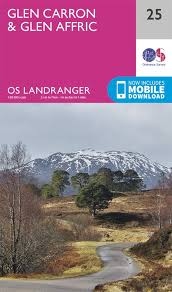 The broad valley of strathglass extends about 18 miles inland from beauly, followed by the a831 to cannich (the only village in the area), where there's a grocery store. Os Landranger 25 Glen Carron Glen Affric