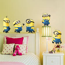 If you have kids who are despicable me fans here is a fun and functional gift that is cheep and easy to make. Minions Movie Wall Sticker For Kids Room Businessbaba