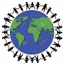 Illustration of people from around the world holding hands as a symbol of unity. Illustration Of Children Holding Hands Around The World Stock Photo Picture And Royalty Free Image Image 2715497