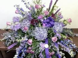 Supporting local florists floristry excellence since 1982. Purple Hydrangea Casket Spray By The Yellow Rose Florist Llc