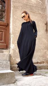 New Spring Maxi Dress Black Kaftan Cotton Dress Side Etsy Spring Maxi Dress Black Maxi Dress Black Kaftan