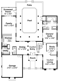 Splashing around in your own backyard pool is a pastime many homeowners dream about. Plan 72190da Pool Centric House Plan Florida House Plans House Plans Pool House Plans
