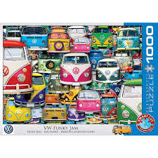 Brands we sell include ravensburger, piatnik, eurographics, heye, holdson, sunsout, blue opal, cobble hill and more. Vw Bus Funky Jam Jigsaw Puzzle 1000 Pieces Games Buy Now In The Shop Close Up Gmbh