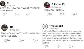 If parler continues to allow incitement and calls for violence, doesn't that break your terms of service. Fuvx2a1qxia35m