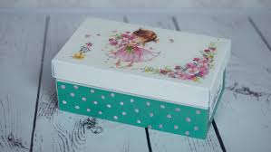 Decoupage Tutorial Which Shows How To Do Decorate Shoe Box I Used Decoupage Glue And Paper Napkins Decoupage Tutorial Decoupage Box Decoupage
