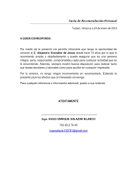 Check spelling or type a new query. Ejemplo De Carta De Recomendacion Personal 1