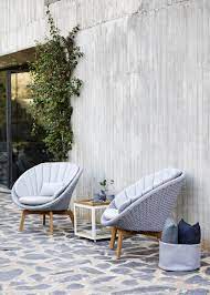 Cane Line Peacock Lounge Sessel 5458 Teak Hellgrau Lounge Chair Outdoor Modern Lounge Chair Design Modern